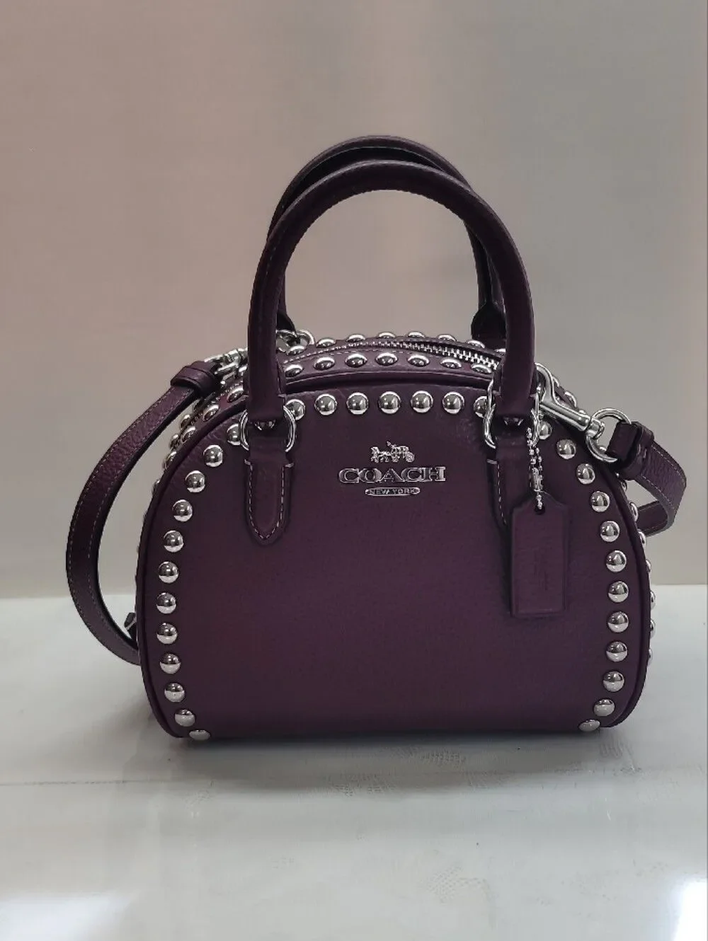 COACH  Sydney Satchel With Rivets